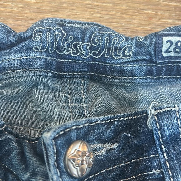 Miss Me sequin boot cut jeans size 28 34 inseam - Picture 5 of 16
